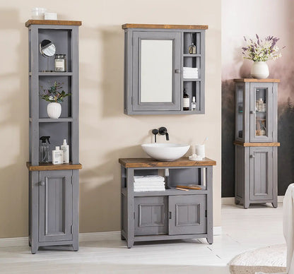 Baliton Solid Pine Mirror Cabinet