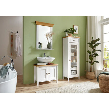 Bouset Solid Pine Washbasin Base Cabinet